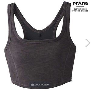 Prana Becksa Bralette Black Heather Small